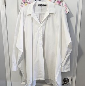 Lafayette 148 New York Cream Blouse